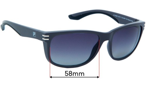 Sunglass Fix Replacement Lenses for Fila SF9251 - 58mm Wide 