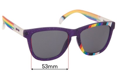 Goodr The Gangs All Queer Replacement Lenses 53mm wide 