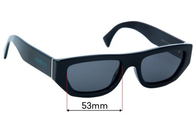 Gucci GG1134S Replacement Lenses 53mm wide 
