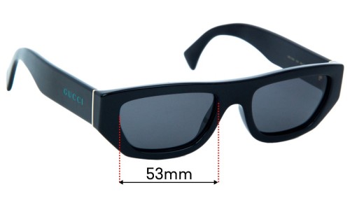 Gucci GG1134S Replacement Lenses - 53mm 