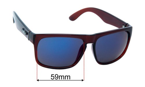Mangrove Jacks Harley Sunglasses Replacement Lenses 59mm Wide 