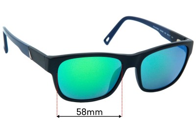 Nautica N6208S Replacement Lenses 58mm wide 