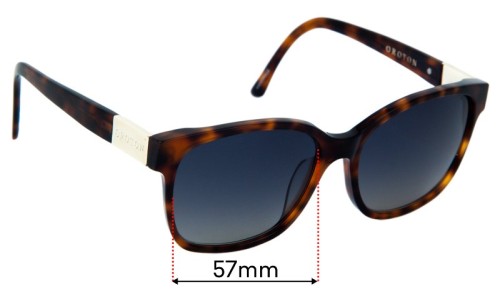 Sunglass Fix Replacement Lenses for Oroton Lao V2 - 57mm 