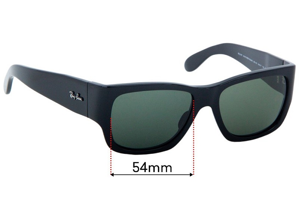 Sunglass Fix Lentilles de Remplacement pour Ray-Ban RB2187 Nomad - 54mm Wide Sunglass Fix Lentilles de Remplacement pour Ray-Ban RB2187 Nomad - 54mm Wide