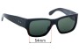 Sunglass Fix Verres de Remplacement pour Ray-Ban RB2187 Nomad - 54mm Wide 