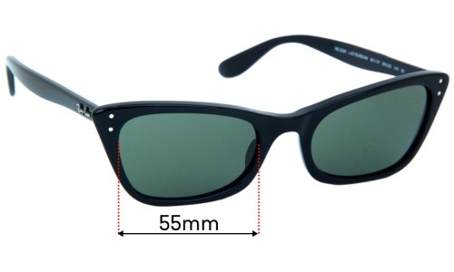Ray Ban RB2299 Lady Burbank Replacement Sunglass Lenses - 55mm 