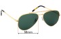 Sunglass Fix Verres de Remplacement pour Ray-Ban RB3625 New Aviator - 58mm Wide 