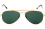 Ray Ban RB3625 New Aviator Replacement Sunglass Lenses - Front View 
