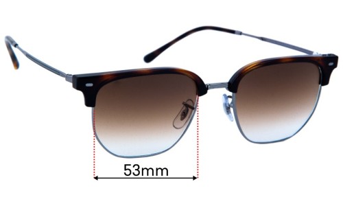 Ray Ban RB4416 New Clubmaster Lentilles de Remplacement 53mm wide 