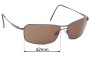 Sunglass Fix Replacement Lenses for Serengeti Marcello - 62mm Wide 