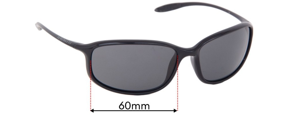 Sunglass Fix Replacement Lenses for Serengeti Sestriere - 60mm Wide
