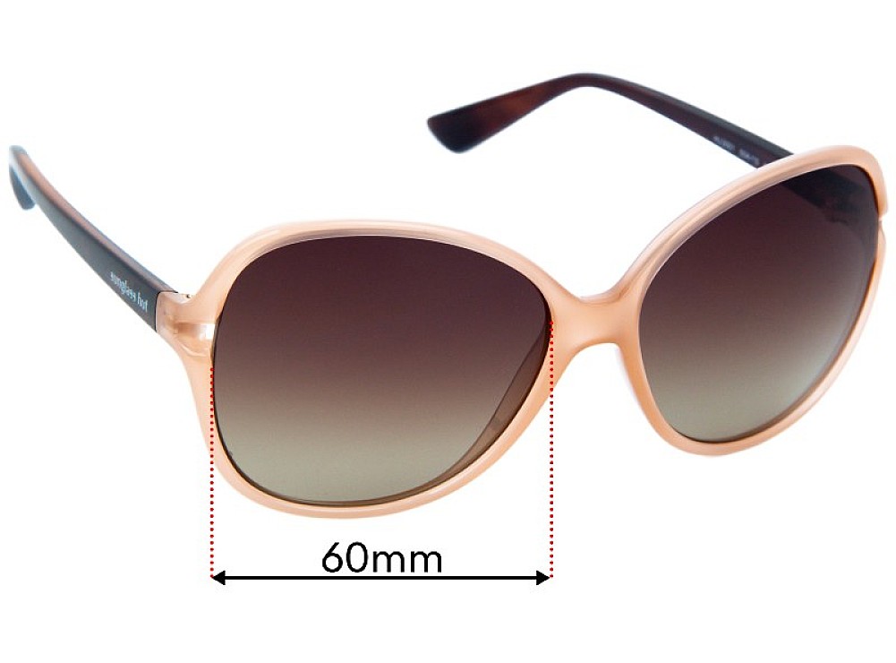 Sunglass Fix Lentes de Repuesto para Sunglass Hut HU 2001 - 60mm Wide Sunglass Fix Lentes de Repuesto para Sunglass Hut HU 2001 - 60mm Wide