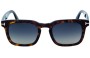 Tom Ford Dax TF751 Replacement Sunglass Lenses - Front View 