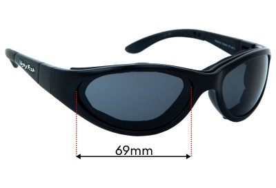 Ugly Fish PE/SUN 261 Replacement Lenses 69mm wide 
