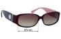 Sunglass Fix Ersatzgläser für Coach S464 Keri - 57mm Wide 