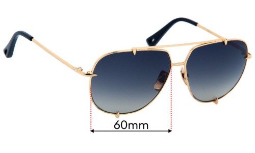 Sunglass Fix Replacement Lenses for Dita Talon - 60mm Wide Dita Talon Replacement Lenses 60mm wide