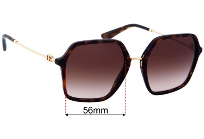 Dolce & Gabbana DG4422 Replacement Lenses 56mm wide 