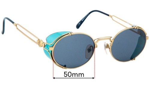 Sunglass Fix Replacement Lenses for Jean Paul Gaultier 58-6105 - 50mm Wide 