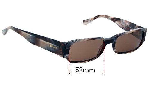Sunglass Fix Replacement Lenses Moschino M3650-S - 52mm Wide 