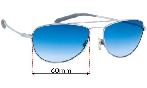  Mosley Tribes Pilot Aviator Replacement Sunglass Lenses - 60mm 