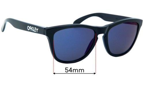 Sunglass Fix Replacement Lenses for Oakley Custom Frogskins - 54mm Wide Oakley Custom Frogskins Replacement Lenses 54mm wide