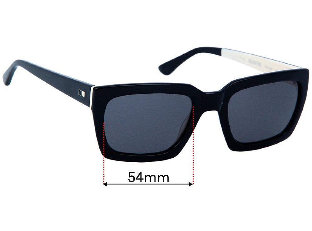 Sunglass Fix Replacement Lenses for Otis Valentine - 54mm Wide Sunglass Fix Replacement Lenses for Otis Valentine - 54mm Wide