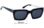 Sunglass Fix Replacement Lenses for Otis Valentine - 54mm Wide 