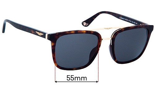 Police Origins 35 SPLB41 Replacement Sunglass Lenses - 55mm 