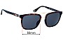 Sunglass Fix Replacement Lenses for Police Origins 35 SPLB41 - 55mm Wide 