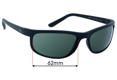 Ray Ban RB2027 Predator 2 Replacement Lenses 62mm wide 