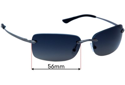 Ray Ban RB3249 Replacement Lenses 56mm wide 
