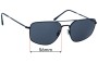 Sunglass Fix Verres de Remplacement pour Ray-Ban RB3666 - 56mm Wide 