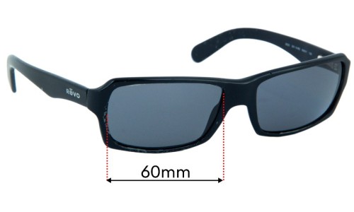 Sunglass Fix Replacement Lenses for Revo 2022 - 60mm Wide 