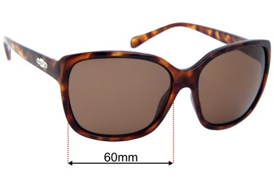 Sunglass Fix Replacement Lenses for Suncloud Cayenne - 60mm Wide 