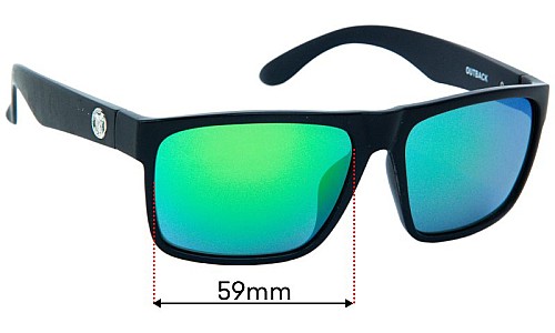 Tonic Outback Replacement Sunglass Lenses - 59mm 
