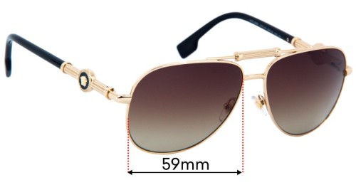 Versace MOD 2236 59mm Replacement Lenses