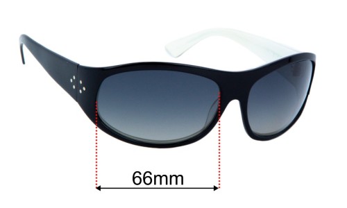 Sunglass Fix Replacement Lenses for Blinde Cya Round - 66mm Wide 
