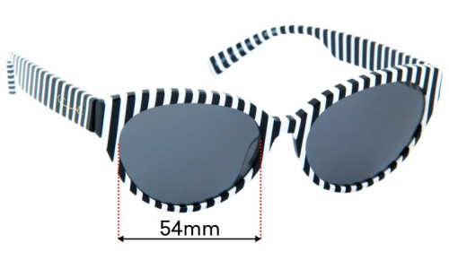 Carla Zampatti Sun Rx 14 Replacement Sunglass Lenses - 54mm 