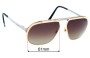 Sunglass Fix Replacement Lenses for Cartier CT0035S - 61mm Wide 