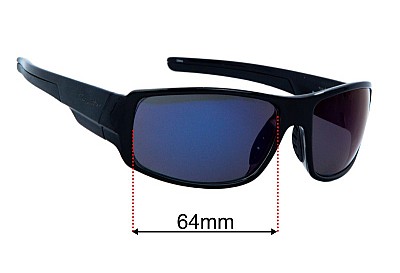 Coyote Amp Sunglasses Replacement Lenses 64mm Wide 