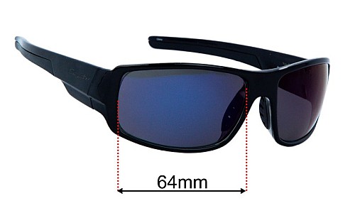 Coyote Amp Sunglasses Replacement Lenses 64mm Wide 