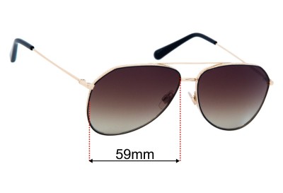 Dolce & Gabbana DG2244 Replacement Lenses 59mm wide 