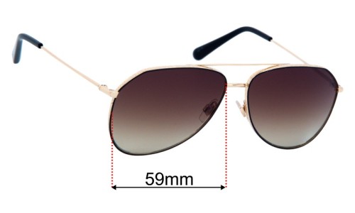 Dolce & Gabbana DG2244 Replacement Sunglasses Lenses 59mm 