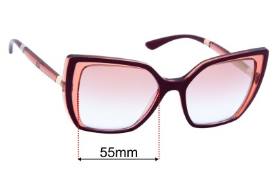 Dolce & Gabbana DG6138 Replacement Lenses 55mm wide 