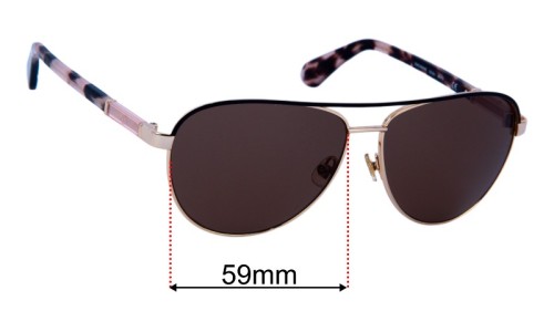 Kate Spade EmilyAnn/S Sunglasses Replacement Lenses 59mm Wide 