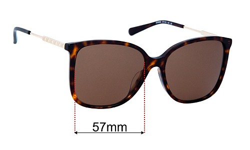 Michael Kors MK2169-F Avellino Sunglasses Replacement Lenses 56mm Wide 