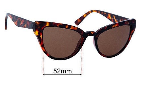 Mr. Boho Vesterbro Sunglasses Replacement Lenses 52mm Wide 