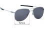 Sunglass Fix Ersatzgläser für Oakley Contrail TI OO6050 - 57mm Wide 