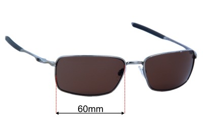 Oakley Square Wire OO4075 Replacement Lenses 60mm wide 