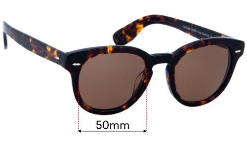 Oliver Peoples OV5413SU Cary Grant Replacement Sunglass Lenses - 50mm 